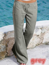 Baggy Straps Pockets Casual Pants